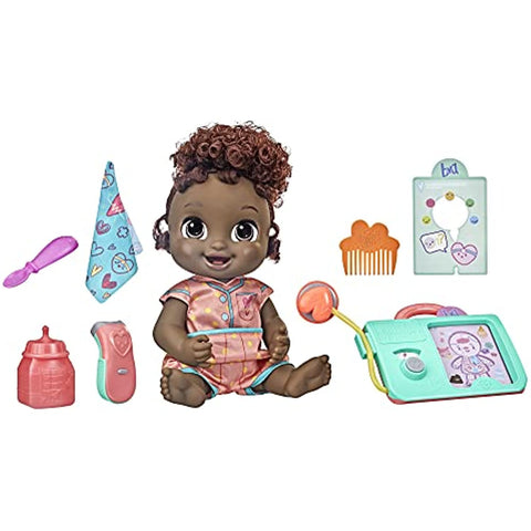 Baby Alive Lulu Achoo Doll, 12-Inch Interactive Doctor Play Toy with Lights, Sounds, Movements and Tools, Kids Ages 3 and Up, Black Hair