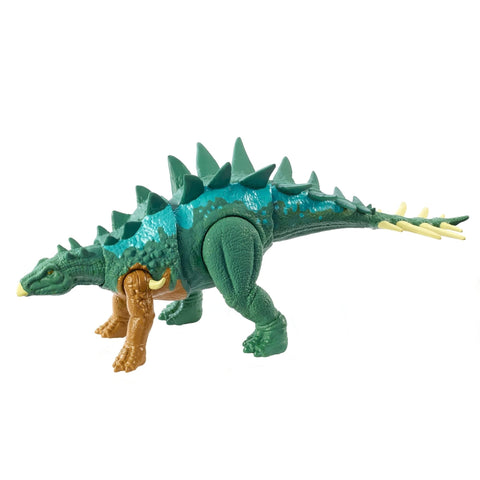 Jurassic World Fierce Force Chialingosaurus Dinosaur Action Figure Movable Joints, Realistic Sculpting & Single Strike Feature, Kids Gift Ages 3 Years & Older