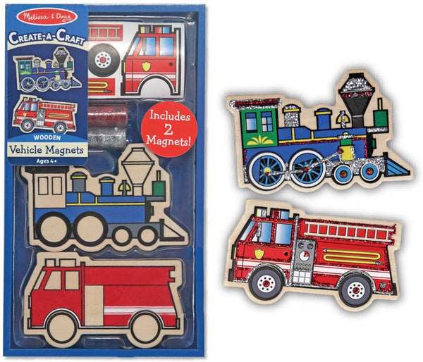 Melissa & Doug Create-A-Craft Vehicle Magnets