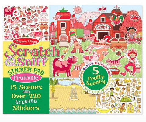 Melissa & Doug Scratch & Sniff Sticker Pad Fruitville